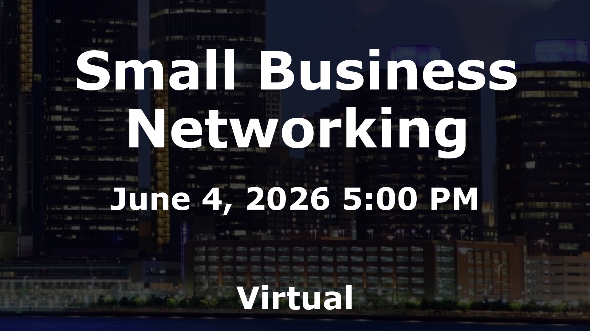 Small Business Networking event image